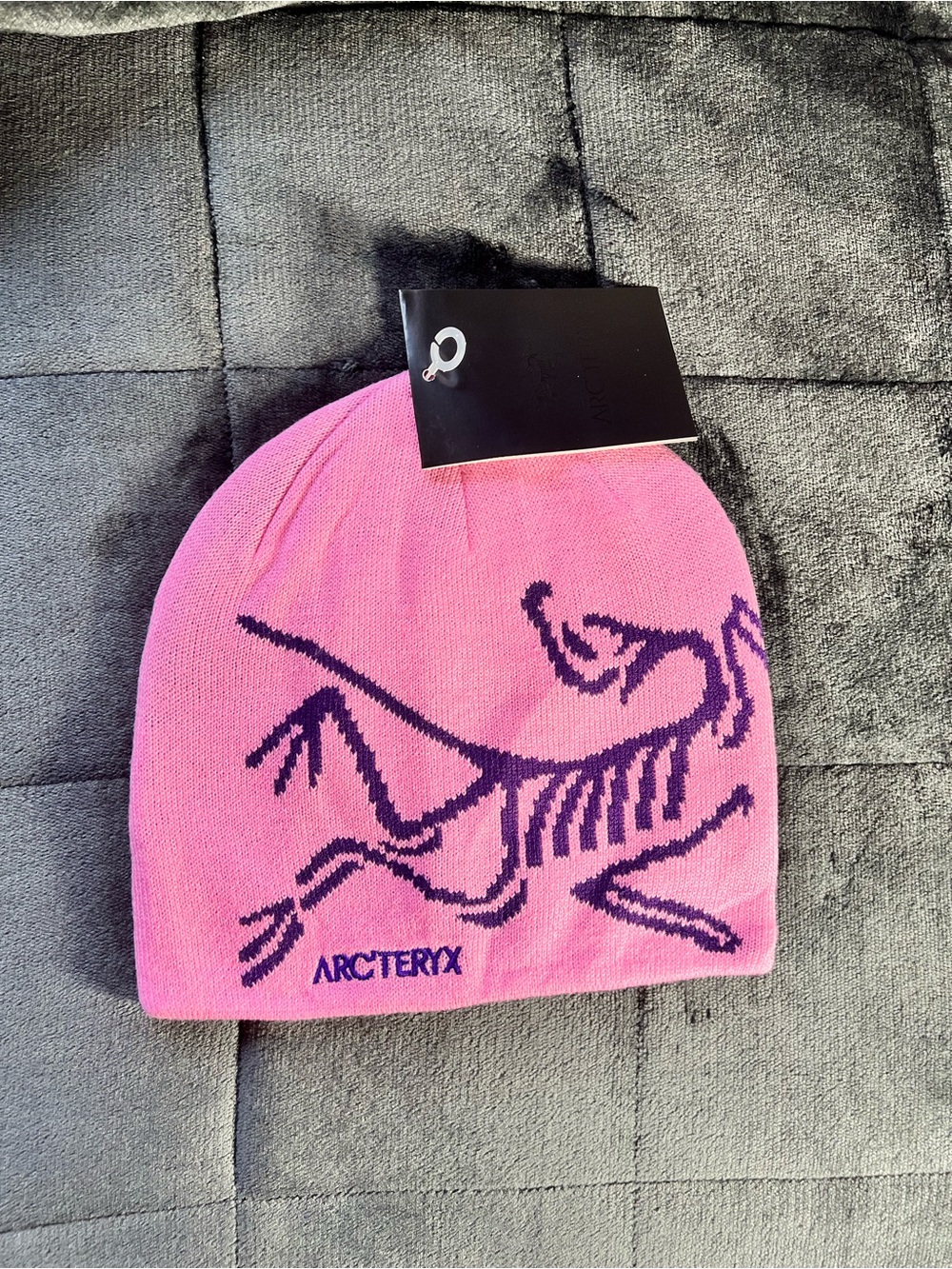 Arc'teryx Kids Beanie in Purple with Pink Logo